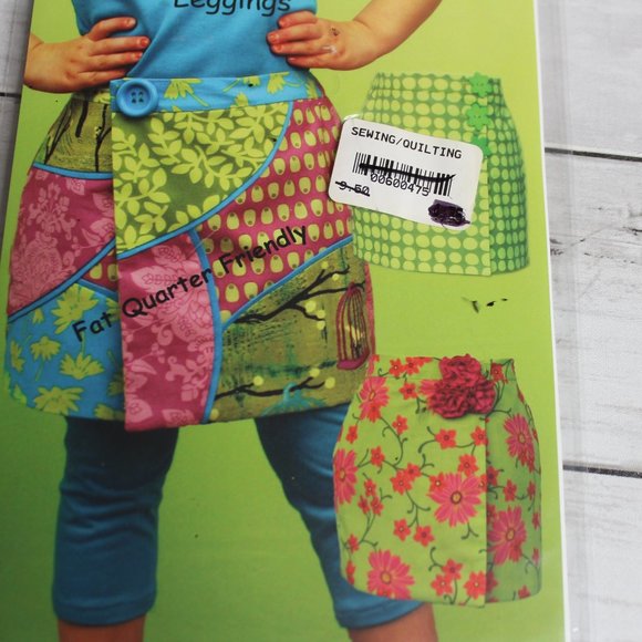 Women's Sewing Pattern Patchwork Quilt Wrap Skirt Leggings Size 1 2 3 4 6 - Picture 3 of 5